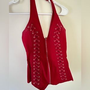 Red Corset Top
